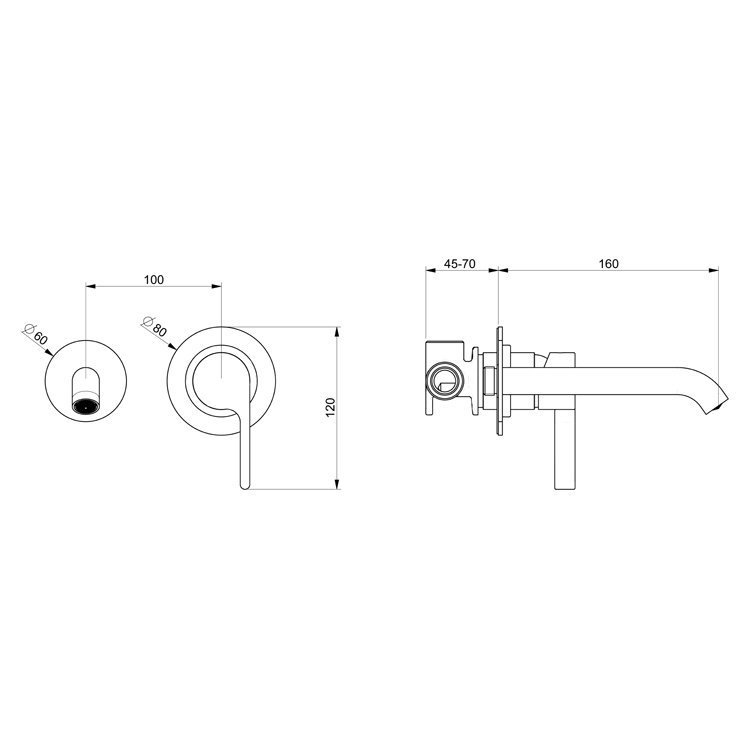 Смеситель для раковины Webert DoReMi DR830606015 купить в интернет-магазине сантехники Sanbest