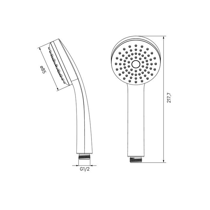 Душевая лейка Iddis Optima Home 0011F85i18 купить в интернет-магазине сантехники Sanbest