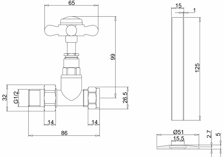 Полотенцесушитель Burlington Bloomsbury R2 CHR/ARCR2 CHR хром/белый купить в интернет-магазине сантехники Sanbest