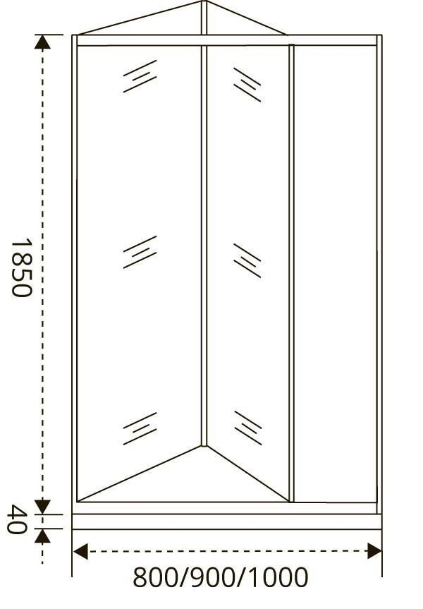 Душевая дверь Good door INFINITY SD 100 прозрачная купить в интернет-магазине Sanbest