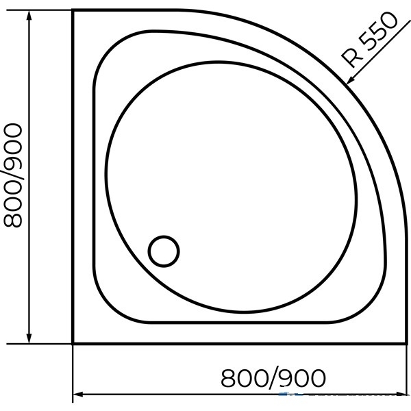 Душевой поддон RGW SMC-W 90x90 57350499-01 белый купить в интернет-магазине Sanbest