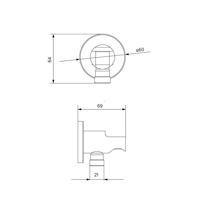 Подключение для шланга Iddis Ray 003BL01i62 купить в интернет-магазине сантехники Sanbest