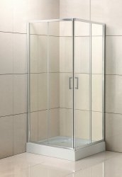 Душевой уголок BelBagno UNO 195-A-2 85x85 прозрачный/хром купить в интернет-магазине Sanbest