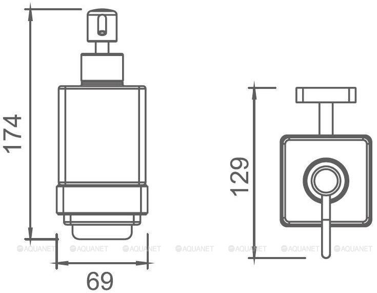 Диспенсер Aquanet 6581 246610 купить в интернет-магазине сантехники Sanbest