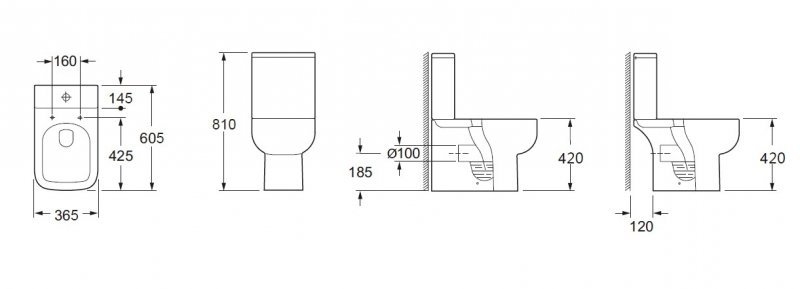 Унита-компакт BelBagno Aurora BB8604CPR/SC+BB8604T безободковый, с крышкой микролифт, с бачком купить в интернет-магазине Sanbest