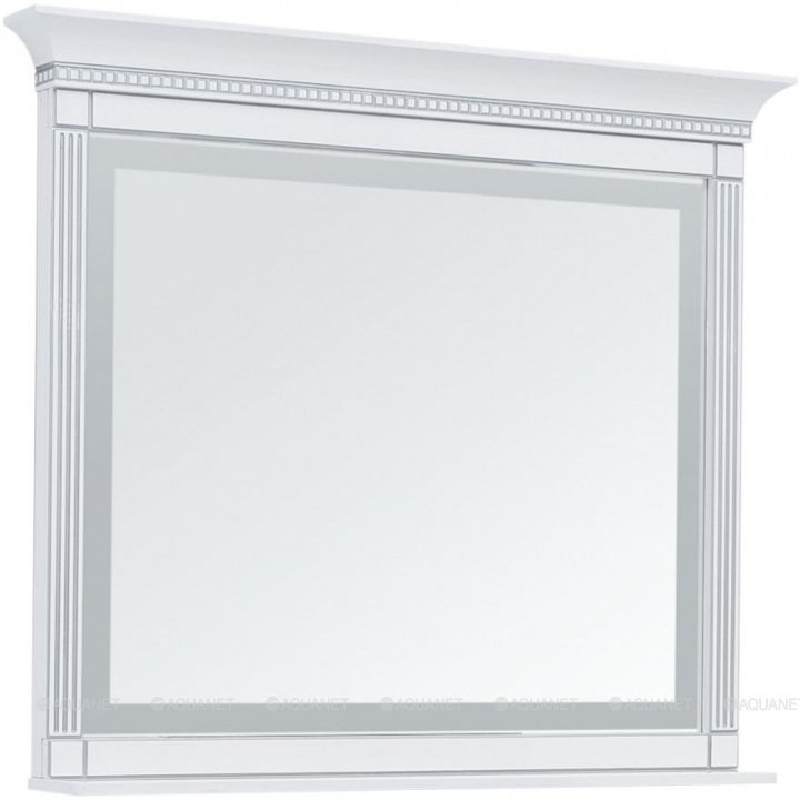 Зеркало Aquanet Селена 201648 120 белый/серебро в ванную от интернет-магазине сантехники Sanbest