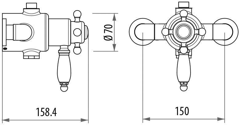 Смеситель для душа Gattoni Termostatici TSRE940D0.I oro золото купить в интернет-магазине сантехники Sanbest