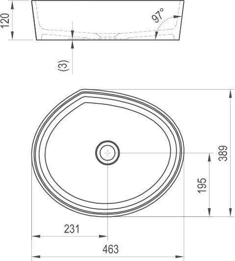 Раковина Ravak Moon 3 460 купить в интернет-магазине Sanbest