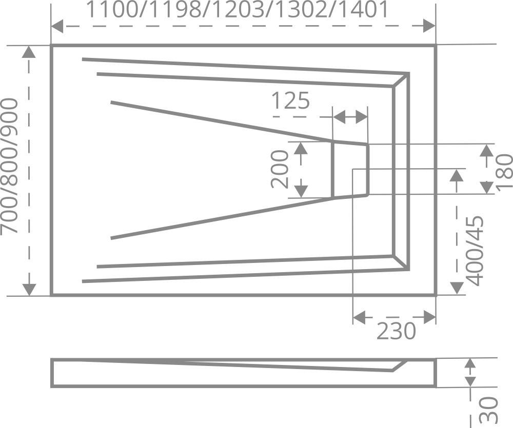 Поддон литьевой Good Door Essentia 90x160 Белый купить в интернет-магазине Sanbest