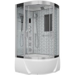 Душевая кабина Niagara Luxe 7712W 80х120 серебро купить в интернет-магазине Sanbest