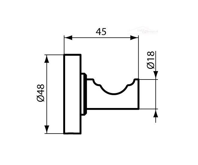 Крючок Ideal Standard IOM A9115AA купить в интернет-магазине сантехники Sanbest