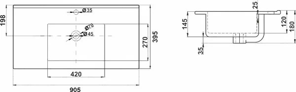 Раковина Melana R90 R90-805 белая купить в интернет-магазине Sanbest