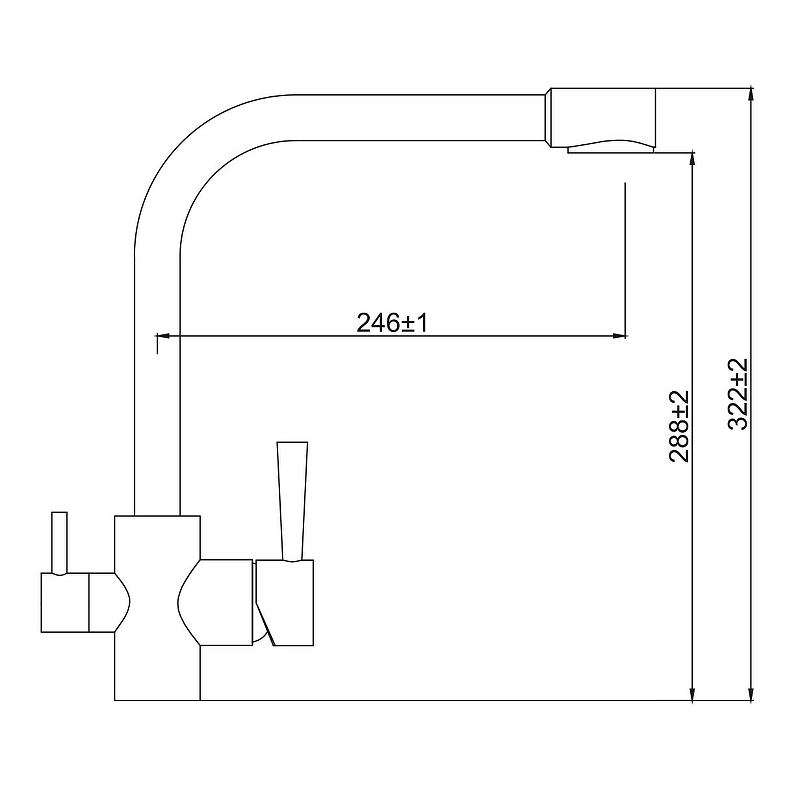 Смеситель для кухни Kaiser Merkur 26044-16 купить в интернет-магазине сантехники Sanbest