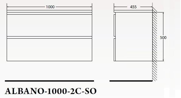 Тумба с раковиной BelBagno ALBANO 100 Rovere Rustico для ванной в интернет-магазине Sanbest