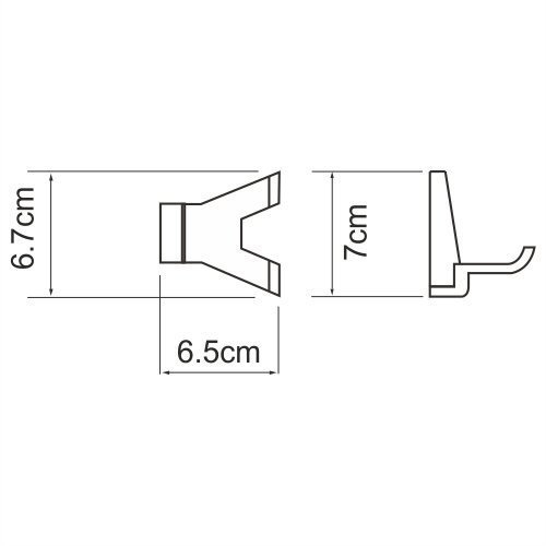 Крючок WasserKRAFT Lopau K-6023D купить в интернет-магазине сантехники Sanbest