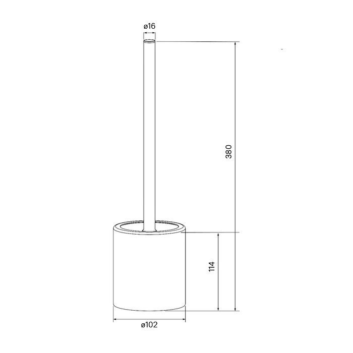 Ершик для туалета Iddis Optima Home BRU02POi47 купить в интернет-магазине сантехники Sanbest