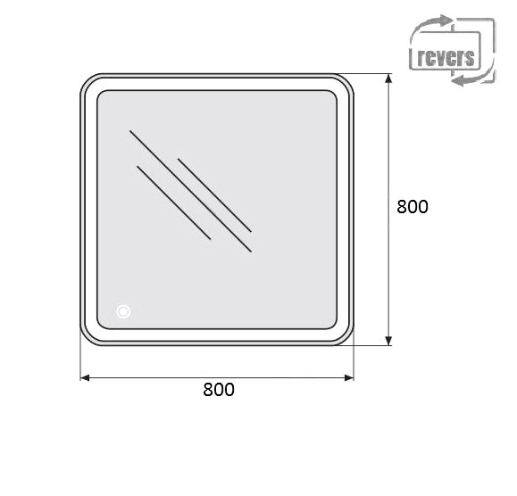 Зеркальный шкаф BelBagno SPC-MAR-800/800-2A-LED-TCH в ванную от интернет-магазине сантехники Sanbest