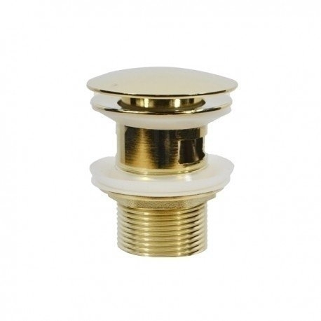 Донный клапан с переливом Magliezza 933 золото купить в интернет-магазине сантехники Sanbest
