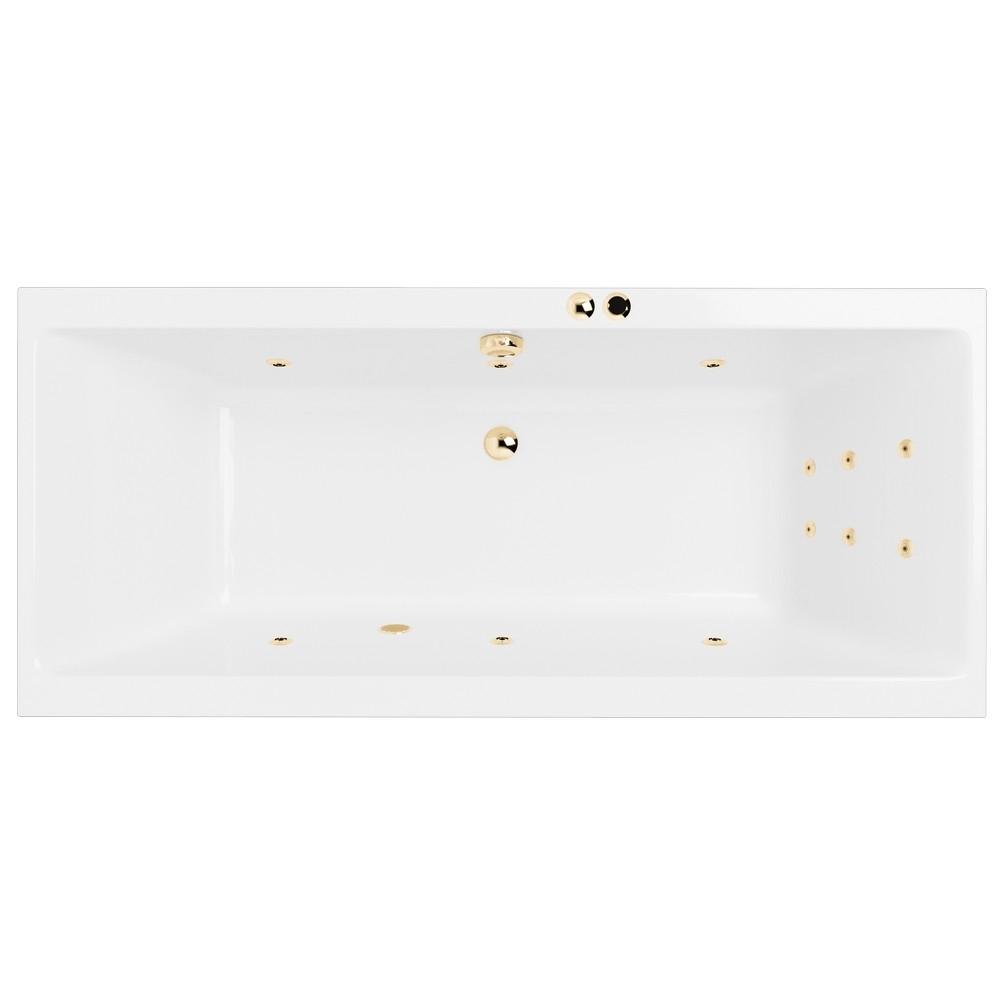 Ванна акриловая EXCELLENT Pryzmat Slim 180x80 LINE золото купить в интернет-магазине Sanbest