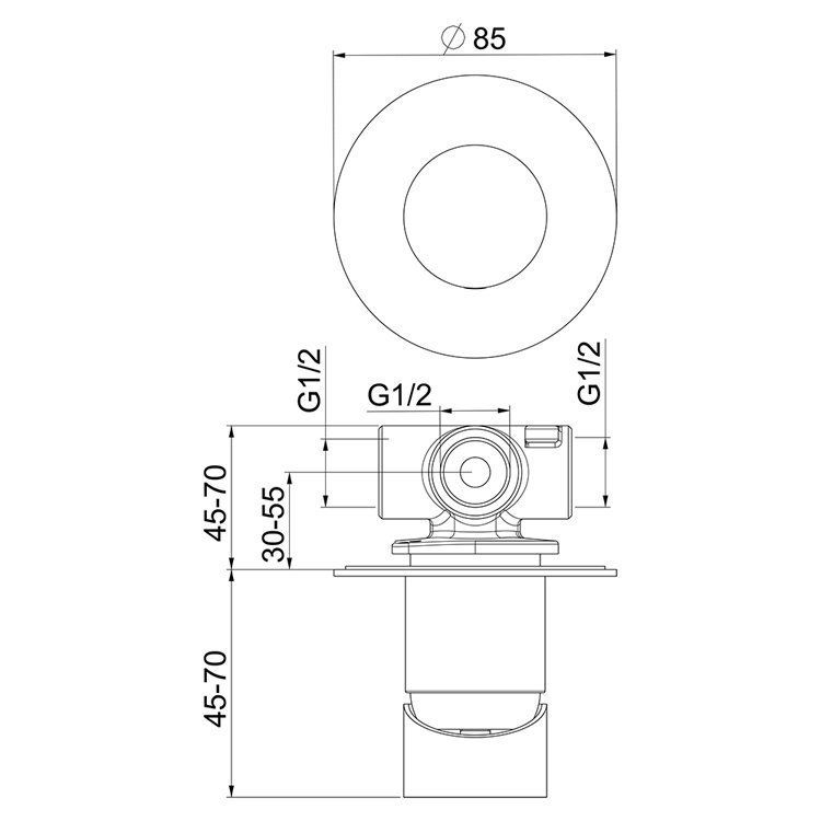 Смеситель для душа Webert One-B NB880101015 купить в интернет-магазине сантехники Sanbest