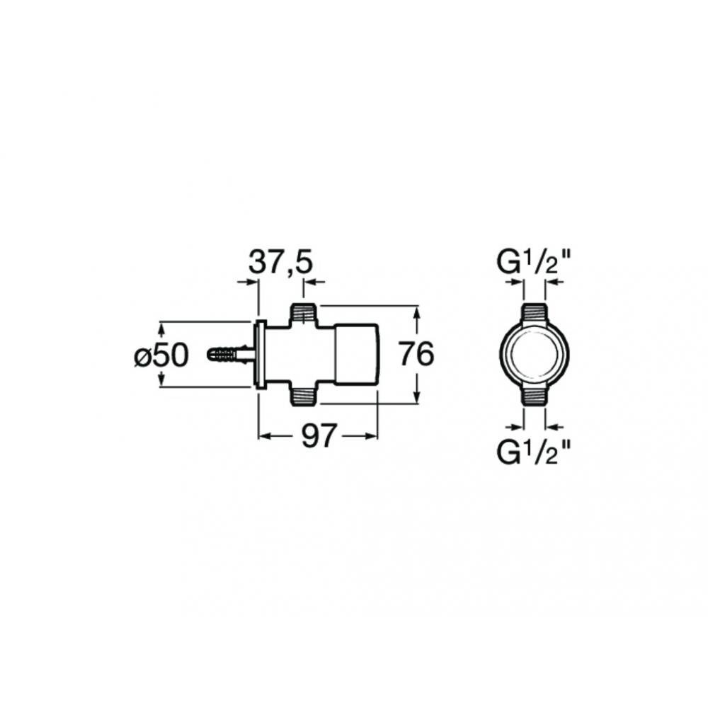 Запорный кран для писсуара Roca Sprint 5A9124C00 купить в интернет-магазине сантехники Sanbest