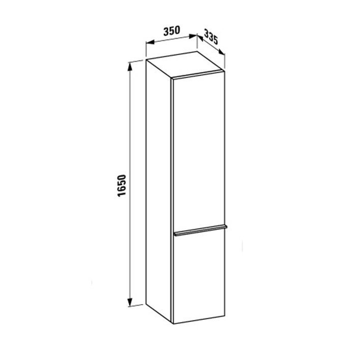 Шкаф-пенал Laufen Case 4.0202.2.075.463.R для ванной в интернет-магазине сантехники Sanbest