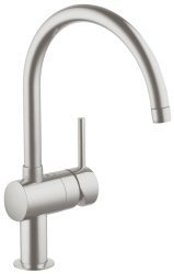 Смеситель для кухни Grohe Minta 32917DC0 сталь купить в интернет-магазине сантехники Sanbest