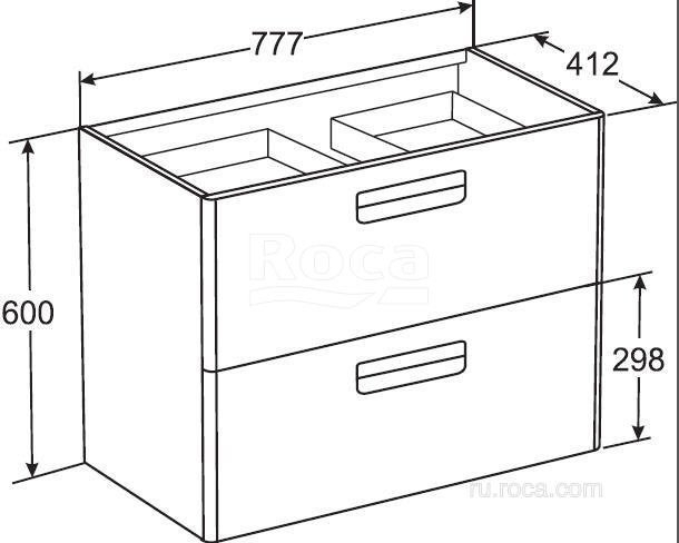 Тумба с раковиной Roca The Gap Original ZRU9302740 80 фиолетовый для ванной в интернет-магазине Sanbest