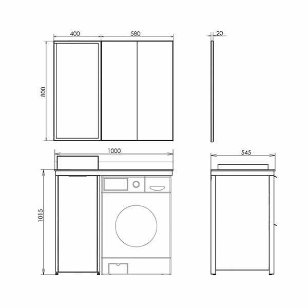 Зеркало Comforty Лозанна 40 00-00013799 белый глянец в ванную от интернет-магазине сантехники Sanbest