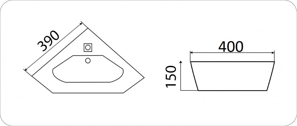 Раковина Ceramalux N 39 7012J белая купить в интернет-магазине Sanbest