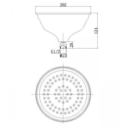 Душевая система Aksy Bagno Faenza Light Fa401-2005-2001L бронза купить в интернет-магазине сантехники Sanbest