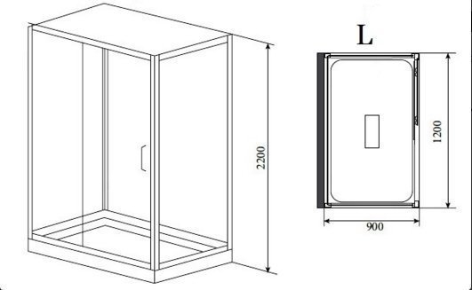 Душевая кабина Lagard Triumph 120x90 купить в интернет-магазине Sanbest