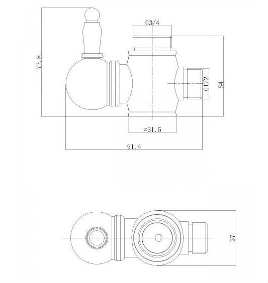 Душевая система Aksy Bagno Faenza Light Fa410-2002-2001L бронза купить в интернет-магазине сантехники Sanbest