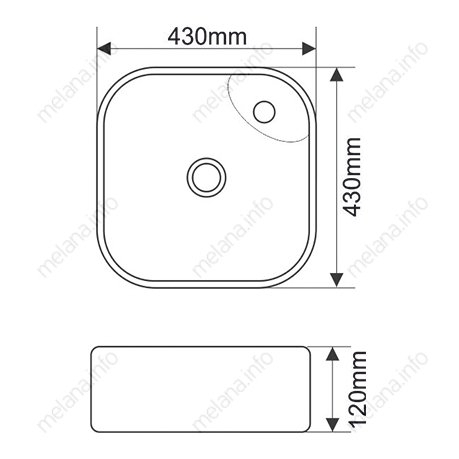 Раковина Melana MLN-78112 купить в интернет-магазине Sanbest