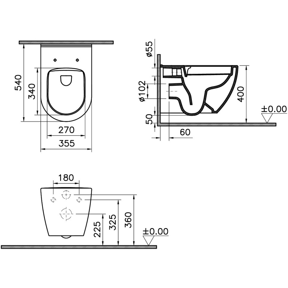 Унитаз Vitra Mia Round 9873B003-7201 купить в интернет-магазине Sanbest