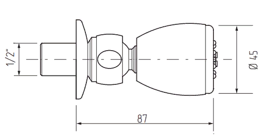 Форсунка для душа Migliore Ricambi Perry ML.RIC-39.330.BR бронза купить в интернет-магазине сантехники Sanbest