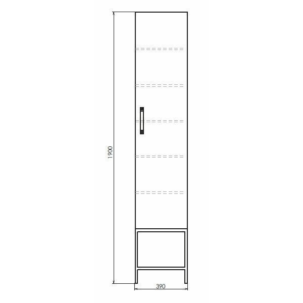 Пенал Comforty Бредфорд 40 для ванной в интернет-магазине сантехники Sanbest