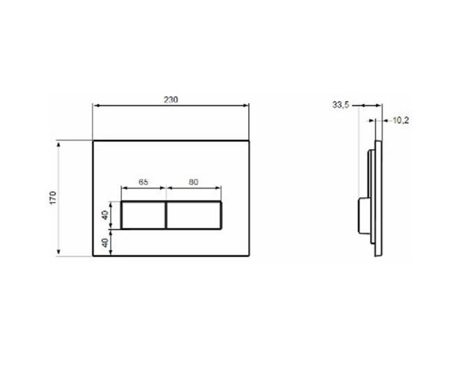 Кнопка для инсталляции Ideal Standard TE-MA NEW W3708AA купить в интернет-магазине сантехники Sanbest