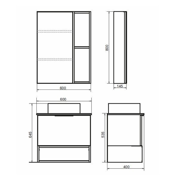 Тумба с раковиной Comforty Штутгарт 60 9111 для ванной в интернет-магазине Sanbest