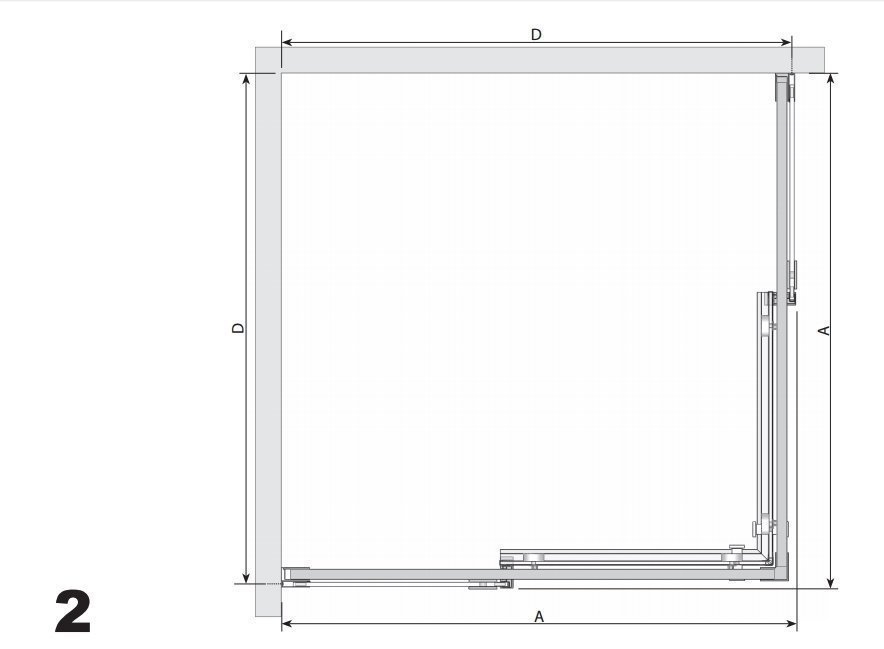 Душевой уголок Ravak Matrix 1WVAA100Z1 100x100 профиль белый/прозрачное стекло купить в интернет-магазине Sanbest