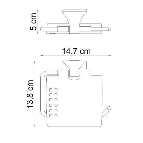 Держатель туалетной бумаги WasserKRAFT Wern K-2525 купить в интернет-магазине сантехники Sanbest