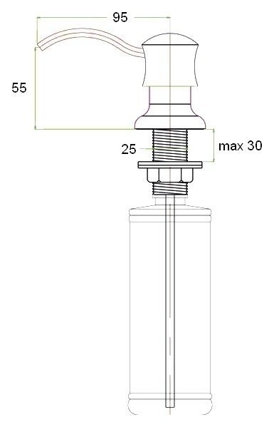 Диспенсер Zorg ZR-21 Хром купить в интернет-магазине сантехники Sanbest