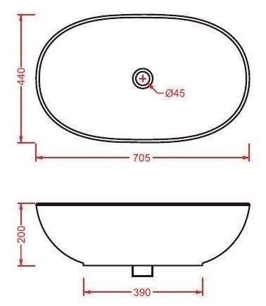 Раковина ARTCERAM WASHBASINS LCL002 01 00 bi 70 купить в интернет-магазине Sanbest