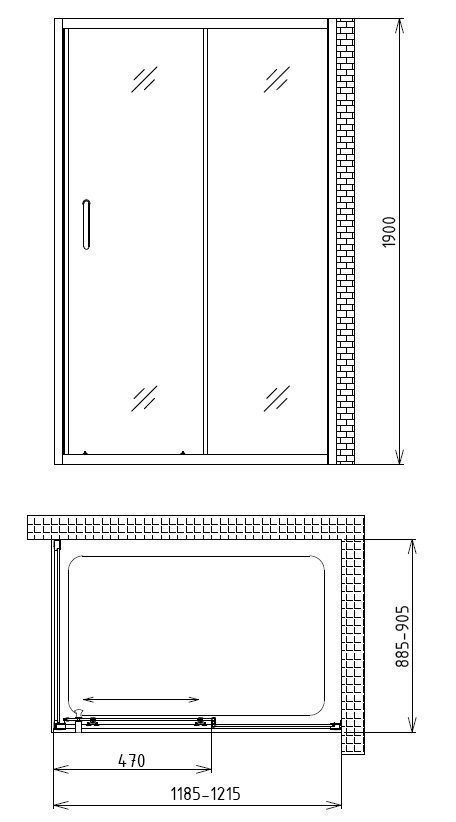 Душевой уголок Gemy Victoria S30191A-A90 (S30191A + A90) купить в интернет-магазине Sanbest