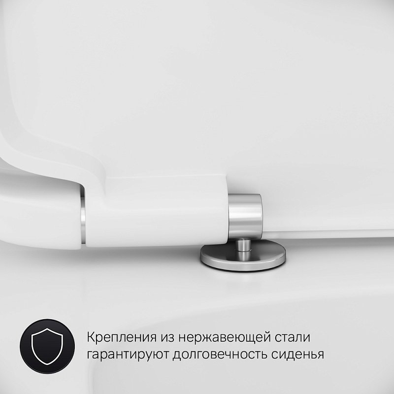 Унитаз-компакт AM.PM Spirit 2.0 C708600WH белый, с бачком, безободковый купить в интернет-магазине Sanbest