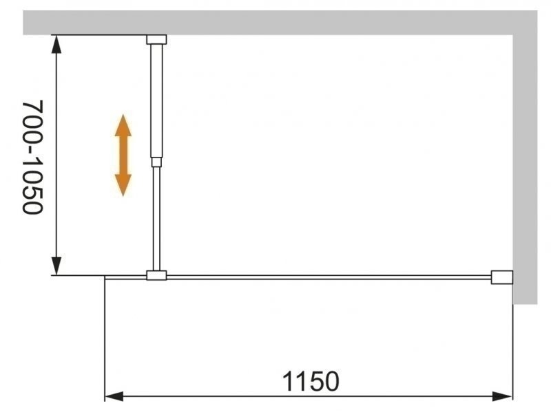 ƒушевое ограждение Cezares LIBERTA L-1 115x195 купить в интернет-магазине Sanbest