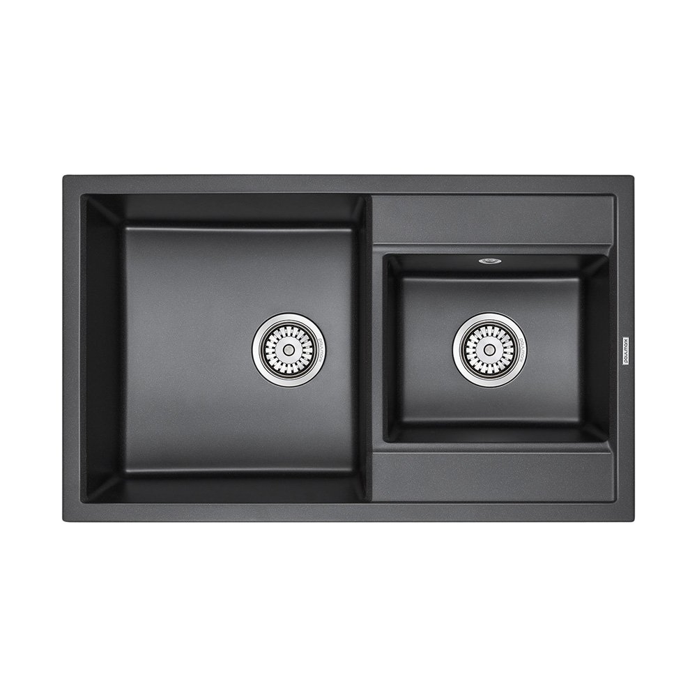 Мойка кухонная Paulmark Tandem PM238250-BL черный купить в интернет-магазине сантехники Sanbest