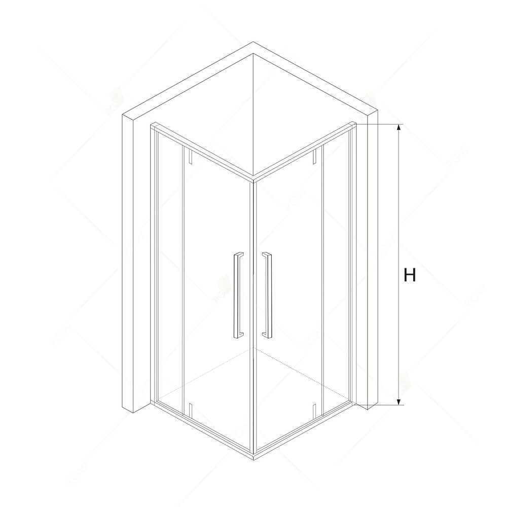 Душевой уголок RGW Stilvoll SV-33B 80x80 купить в интернет-магазине Sanbest