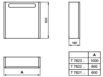 Зеркало-шкаф Ideal Standard Softmood T7822S5 80 коричневый в ванную от интернет-магазине сантехники Sanbest