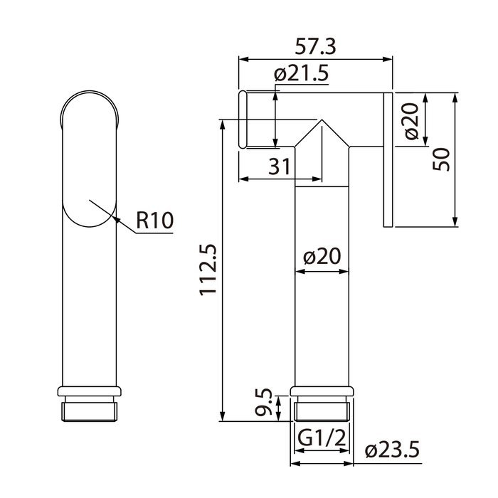 Гигиенический душ Iddis Bidet Hand Shower 020BBLGi20 купить в интернет-магазине сантехники Sanbest